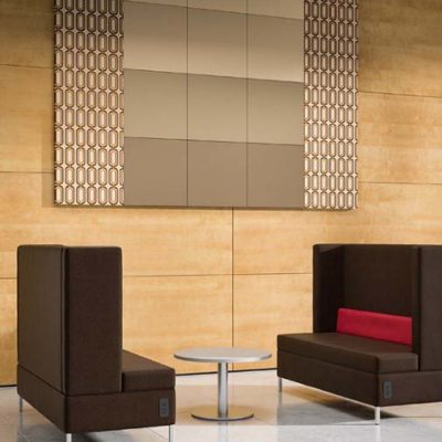 Acoustic solutions for the wall by Falcon.