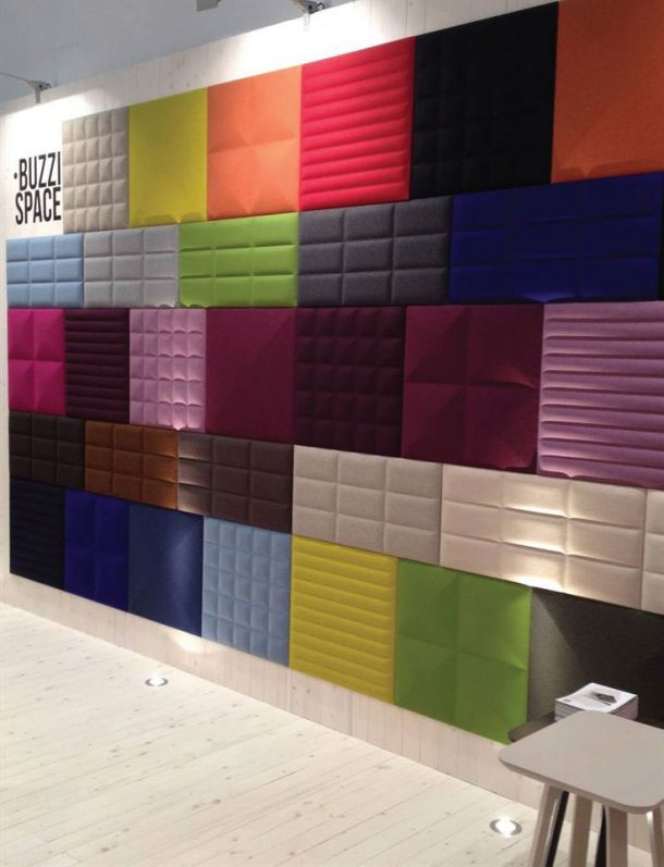 Acoustic solutions for the wall by BuzziSpace.