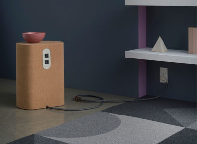 Phase Cork Side Table with Power